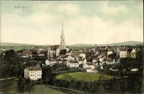 Ak Bad Hall in Oberösterreich, schöne Detailansicht