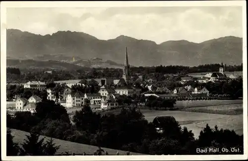 Ak Bad Hall in Oberösterreich, schöne Detailansicht