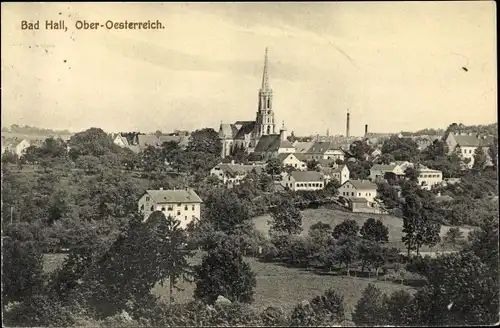 Ak Bad Hall in Oberösterreich, schöne Detailansicht