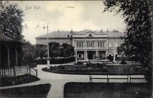 Ak Bad Hall in Oberösterreich, schöne Detailansicht