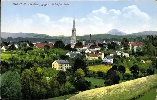 Ak Bad Hall in Oberösterreich, schöne Detailansicht