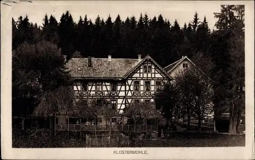 Ak Friedrichroda im Thüringer Wald, Blick auf die Klostermühle, Wald