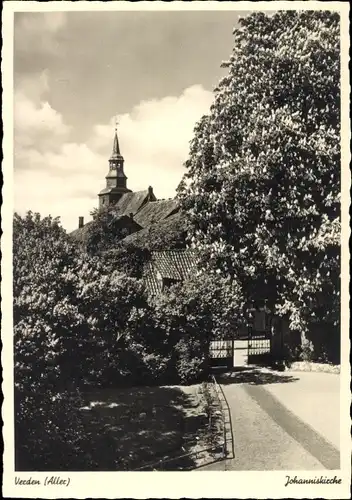 Ak Verden an der Aller, Blick auf die Johanniskirche