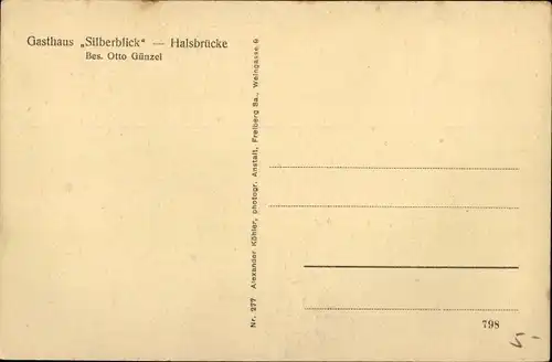 Ak Halsbrücke in Sachsen, Blick auf die Hohe Esse, Industriegebiet, Schmelzhüttenwerke