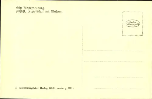 Ak Klosterneuburg in Niederösterreich, schöne Detailansicht