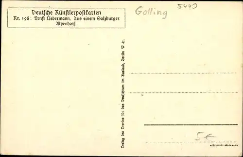 Ak Golling an der Salzach Salzburg, schöne Detailansicht