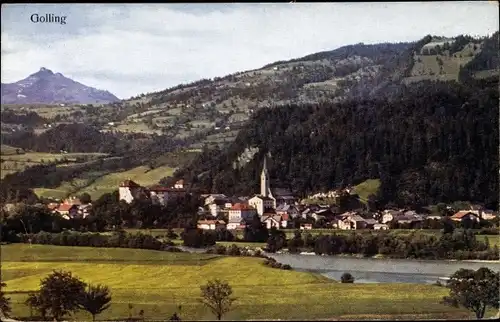 Ak Golling an der Salzach Salzburg, schöne Detailansicht