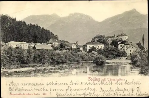 Ak Golling an der Salzach Salzburg, schöne Detailansicht