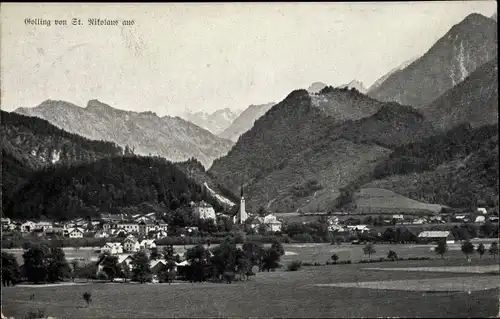 Ak Golling an der Salzach Salzburg, schöne Detailansicht