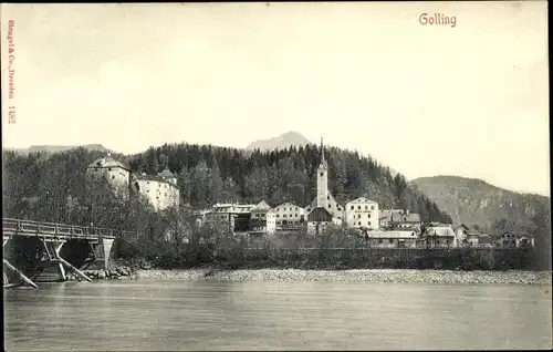 Ak Golling an der Salzach Salzburg, schöne Detailansicht