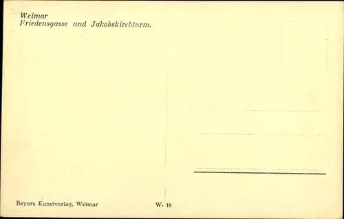 Ak Weimar in Thüringen, schöne Detailansicht