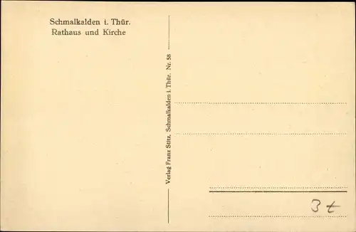 Ak Schmalkalden in Thüringen, schöne Detailansicht