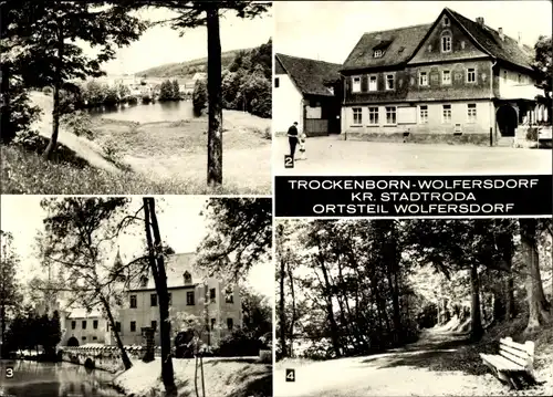 Ak Trockenborn Wolfersdorf Saale Holzland Kreis, HOG Schlüsselgrund, Schloss Fröhliche Wiederkunft