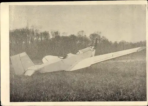Ak Das erste selbstgebaute Motorflugzeug Deutschlands
