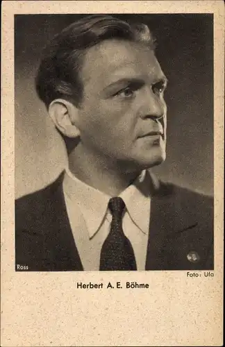 Ak Schauspieler Herbert A. E. Böhme, Portrait