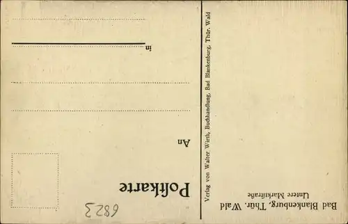 Ak Bad Blankenburg in Thüringen, schöne Detailansicht