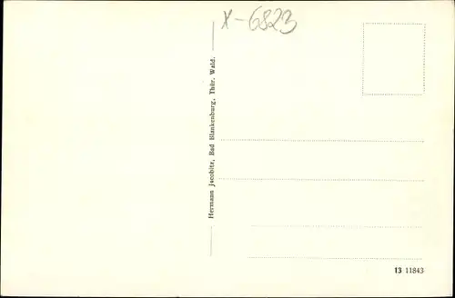 Ak Bad Blankenburg in Thüringen, schöne Detailansicht