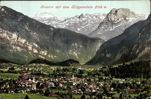 Ak Bad Goisern am Hallstättersee in Oberösterreich, schöne Detailansicht