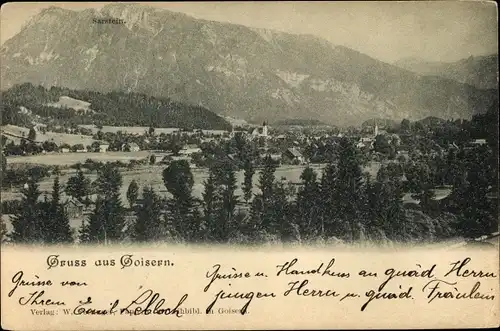 Ak Bad Goisern am Hallstättersee in Oberösterreich, schöne Detailansicht