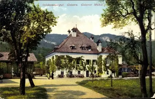 Ak Bad Goisern am Hallstättersee in Oberösterreich, schöne Detailansicht