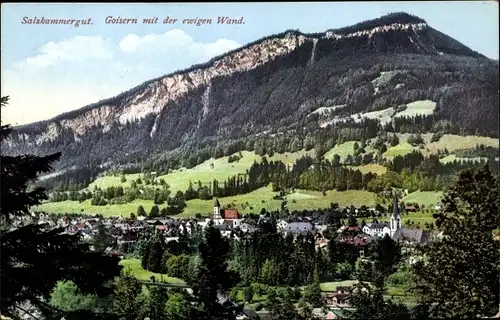 Ak Bad Goisern am Hallstättersee in Oberösterreich, schöne Detailansicht