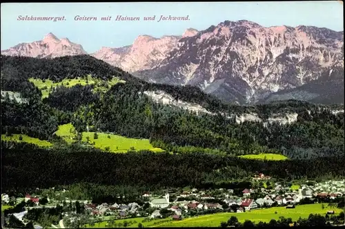 Ak Bad Goisern am Hallstättersee in Oberösterreich, schöne Detailansicht