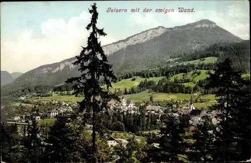 Ak Bad Goisern am Hallstättersee in Oberösterreich, schöne Detailansicht