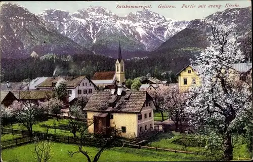 Ak Bad Goisern am Hallstättersee in Oberösterreich, schöne Detailansicht