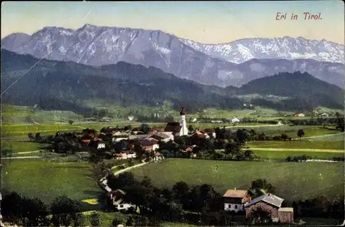 Ak Erl in Tirol, schöne Detailansicht