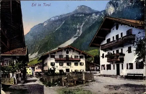 Ak Erl in Tirol, schöne Detailansicht