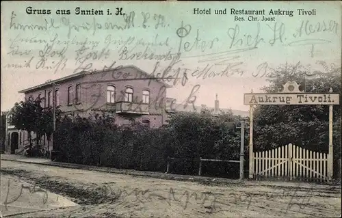 Ak Innien Aukrug in Holstein, Hotel und Restaurant Aukrug Tivoli, Bes. Chr. Joost