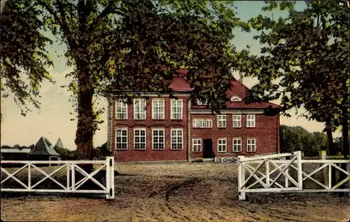 Ak Thumby in Schleswig Holstein, Blick auf die Schule