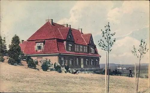 Ak Eckernförde in Schleswig Holstein, Das Haus Königreich Sachsen, Deutscher Flotten Verein