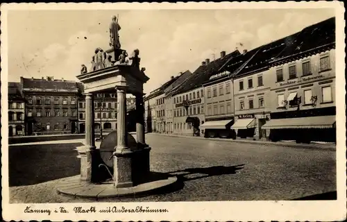 Ak Kamenz in Sachsen, schöne Detailansicht