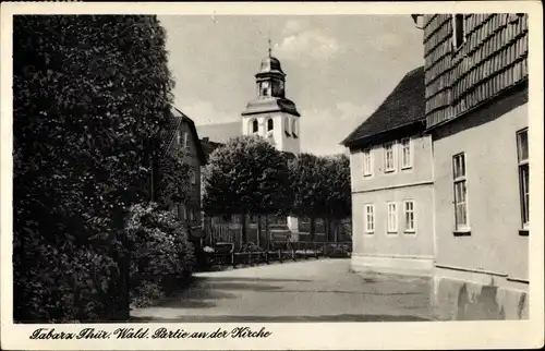 Ak Tabarz in Thüringen, schöne Detailansicht