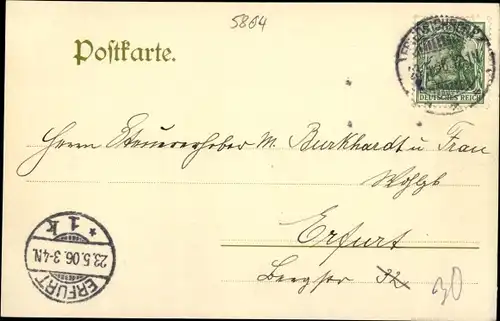 Ak Tabarz in Thüringen, schöne Detailansicht