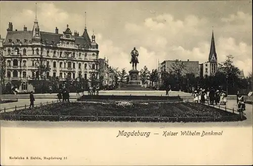 Ak Magdeburg in Sachsen Anhalt, schöne Detailansicht