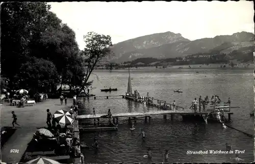 Ak Walchsee in Tirol, schöne Detailansicht