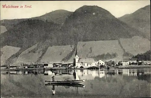 Ak Walchsee in Tirol, schöne Detailansicht