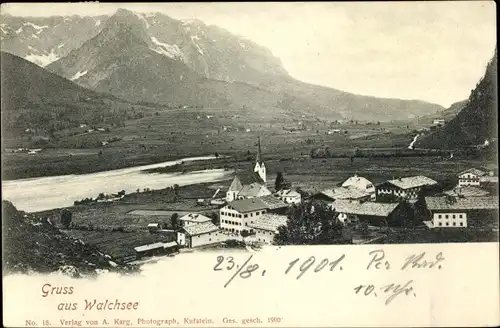 Ak Walchsee in Tirol, schöne Detailansicht