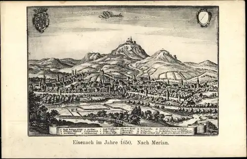 Ak Eisenach in Thüringen, schöne Detailansicht