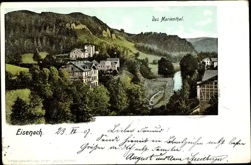 Ak Eisenach in Thüringen, schöne Detailansicht