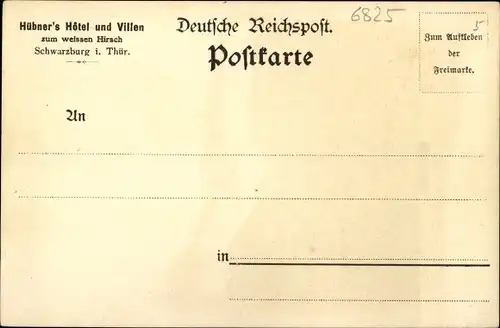 Ak Schwarzburg in Thüringen, schöne Detailansicht