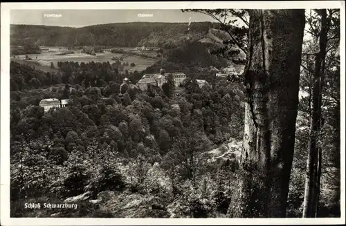 Ak Schwarzburg in Thüringen, schöne Detailansicht