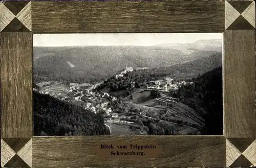 Ak Schwarzburg in Thüringen, schöne Detailansicht