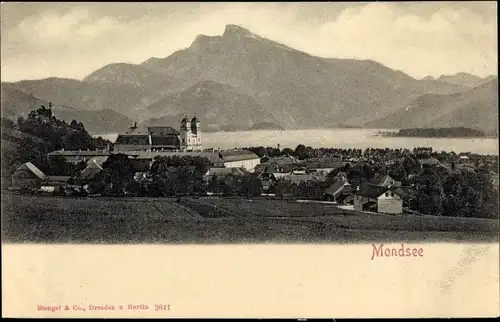 Ak Mondsee Salzkammergut in Oberösterreich, schöne Detailansicht