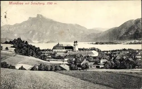 Ak Mondsee Salzkammergut in Oberösterreich, schöne Detailansicht