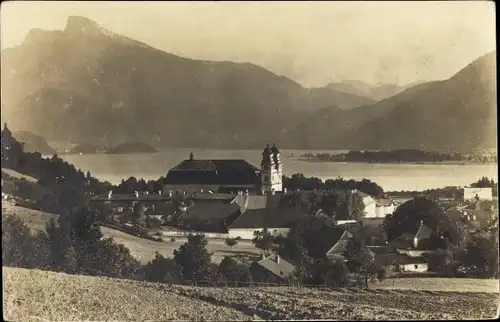 Ak Mondsee Salzkammergut in Oberösterreich, schöne Detailansicht