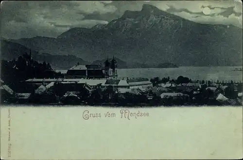 Ak Mondsee Salzkammergut in Oberösterreich, schöne Detailansicht