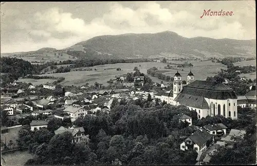 Ak Mondsee Salzkammergut in Oberösterreich, schöne Detailansicht